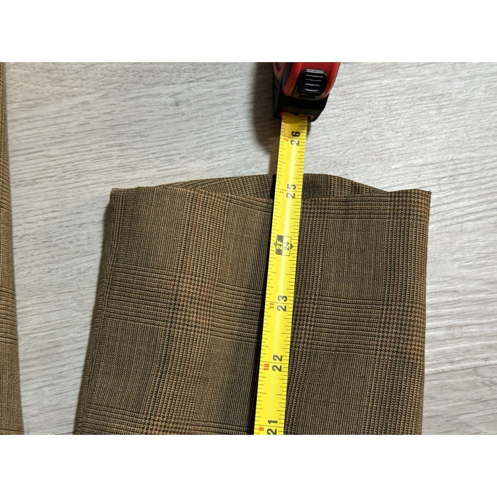 Vintage Chaps Ralph Lauren Blazer Mens 43R Wool Silk Glen Plaid Sport Coat Brown - Picture 6 of 16